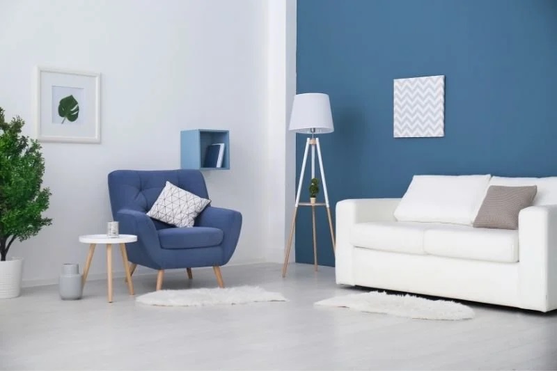 Urla salon iç cephe boyama örneği